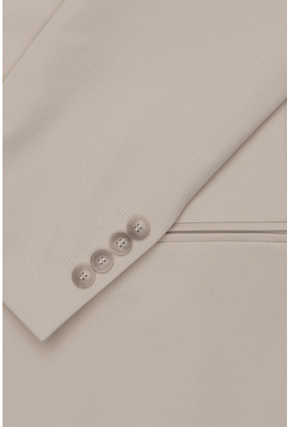 MARYNARKA MARINELLA BEŻOWA SLIM FIT JEDNORZĘDOWA