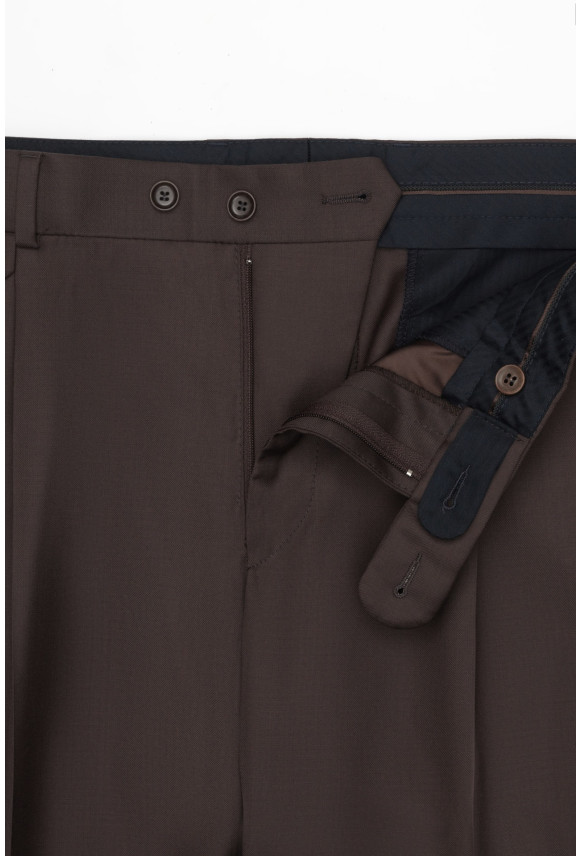SPODNIE TARDIANO 323 BRĄZOWE Z WEŁNĄ