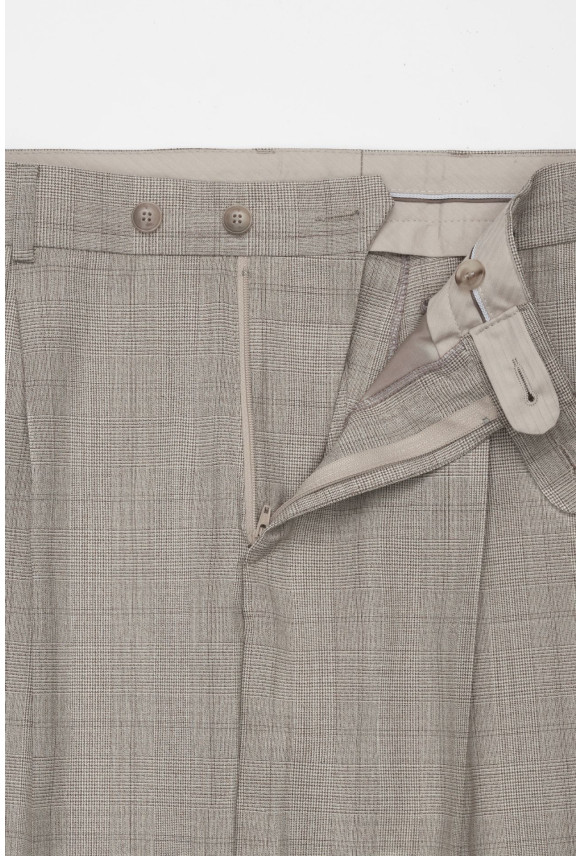 SPODNIE ANDRIA 323 BEŻOWE Z WEŁNY