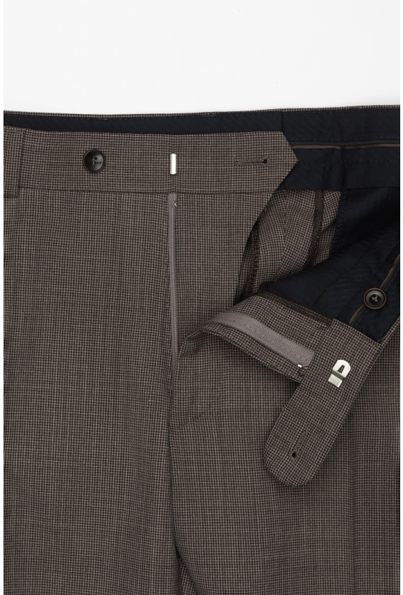 SPODNIE LAURINO 325 BRĄZOWE Z WEŁNĄ