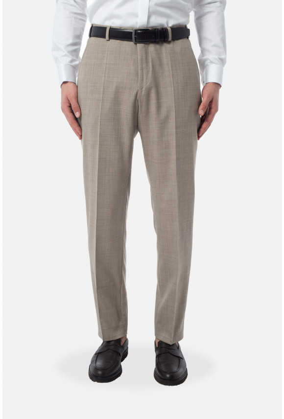 SPODNIE DUGLIA 325 BEŻOWE Z WEŁNĄ