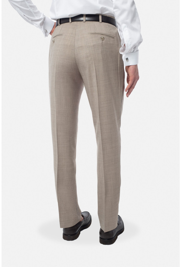 SPODNIE DUGLIA 325 BEŻOWE Z WEŁNĄ