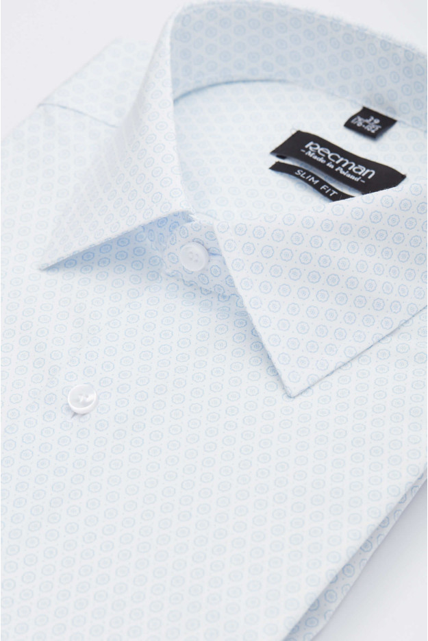 KOSZULA VERSONE 2927 DŁUGI RĘKAW SLIM FIT BIAŁY