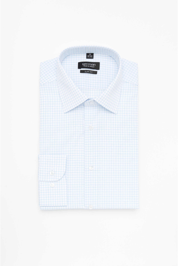 KOSZULA COVIVA 2936 DŁUGI RĘKAW SLIM FIT BIAŁA