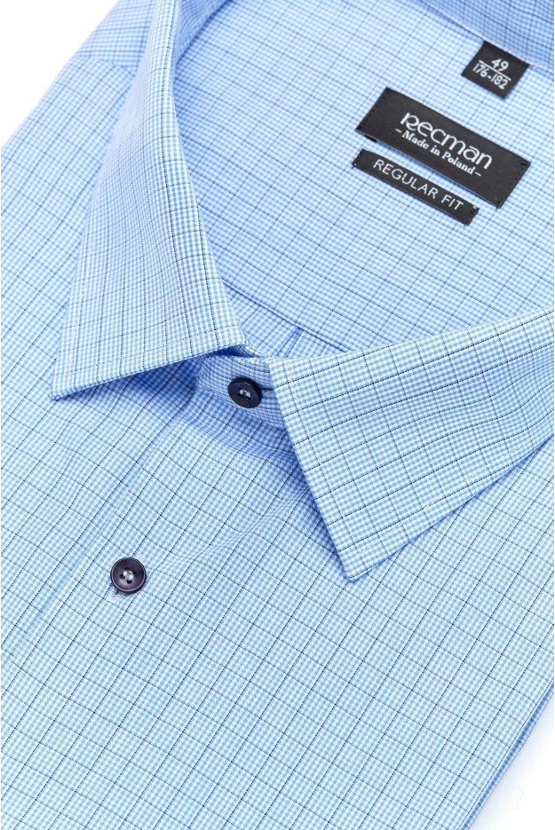 KOSZULA COVIVA 2922 DŁUGI RĘKAW REGULAR FIT NIEBIESKI