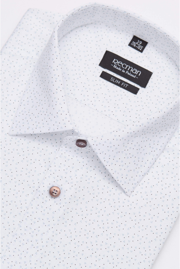 KOSZULA COLINE 2998 DŁUGI RĘKAW SLIM FIT BIAŁY