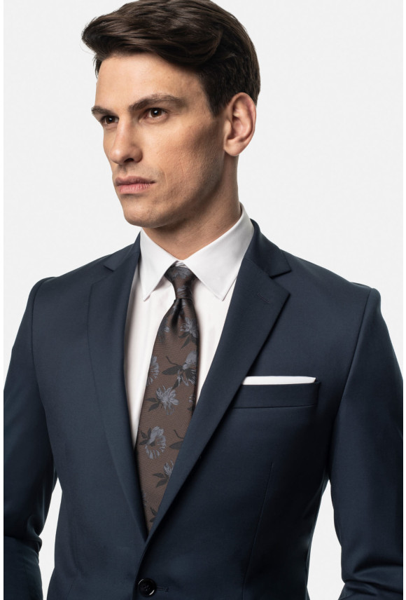 GARNITUR LAMMAS 315 GRANATOWY SLIM FIT