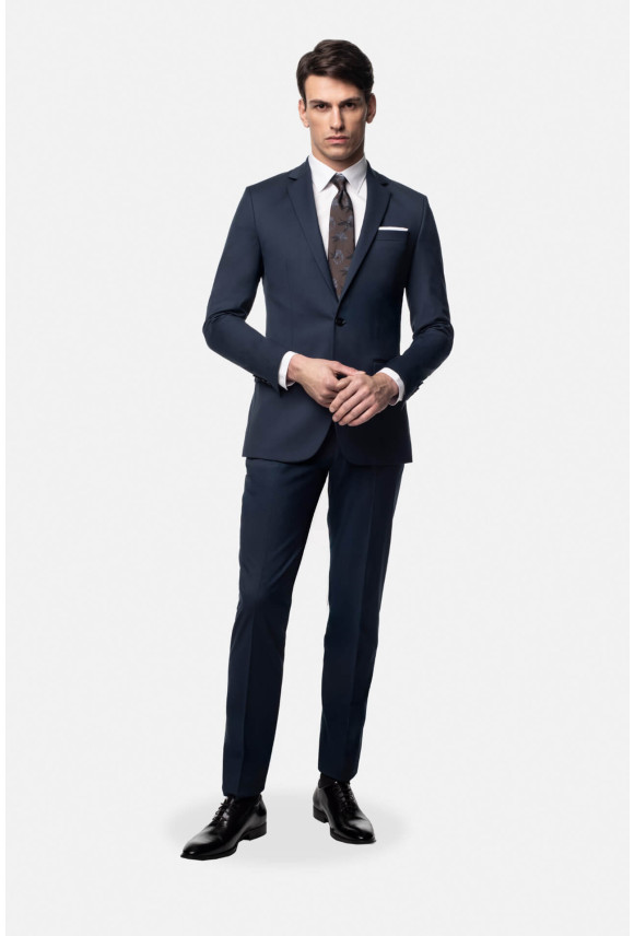 GARNITUR LAMMAS 315 GRANATOWY SLIM FIT