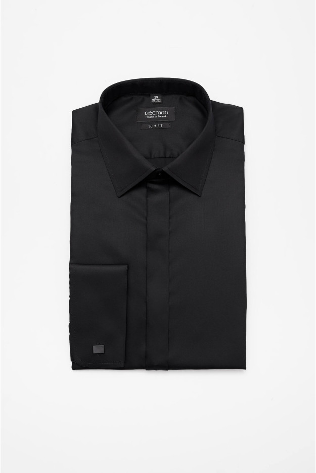 KOSZULA SAVERNE 2614 SP SLIM FIT CZERŃ