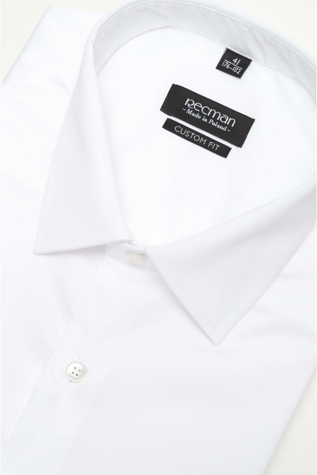KOSZULA VERSONE 3028 DŁUGI RĘKAW CUSTOM FIT BIAŁA