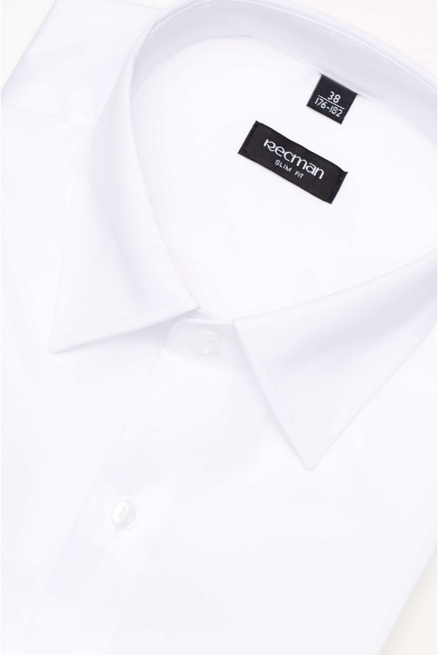 KOSZULA VERSONE 3053M DŁUGI RĘKAW SLIM FIT BIAŁA