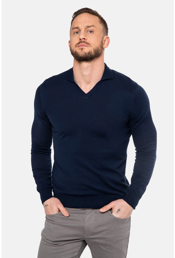 SWETER AVETON PO GRANATOWY