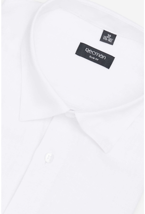 KOSZULA FORMENTO 3014 DŁUGI RĘKAW SLIM FIT BIAŁA