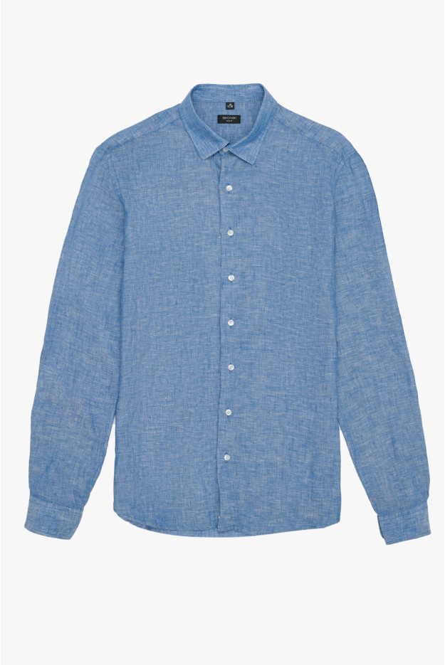 KOSZULA FORMENTO 3015 DŁUGI RĘKAW SLIM FIT NIEBIESKA
