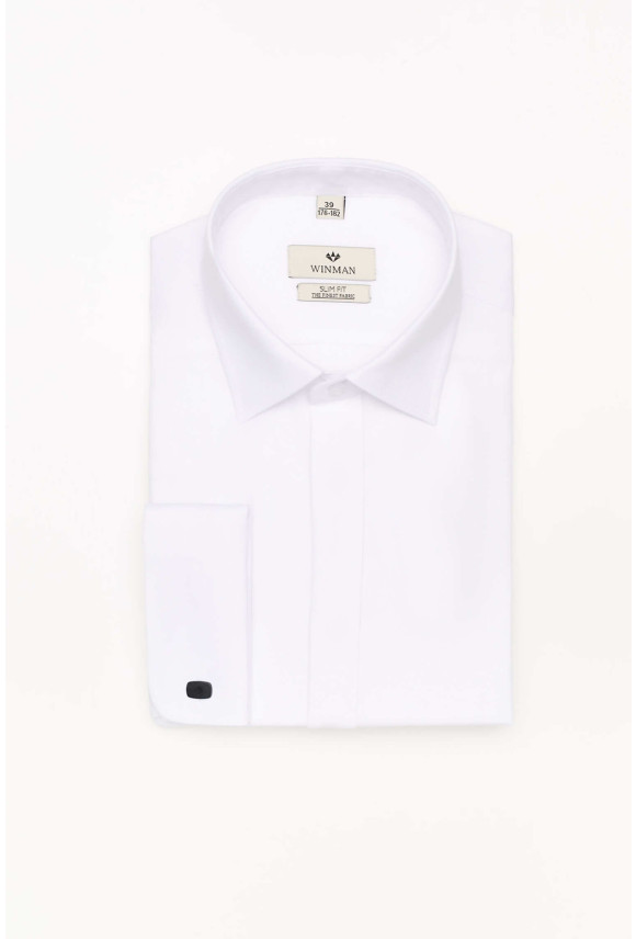 KOSZULA WINCASS 2739 SP SLIM FIT BIAŁA