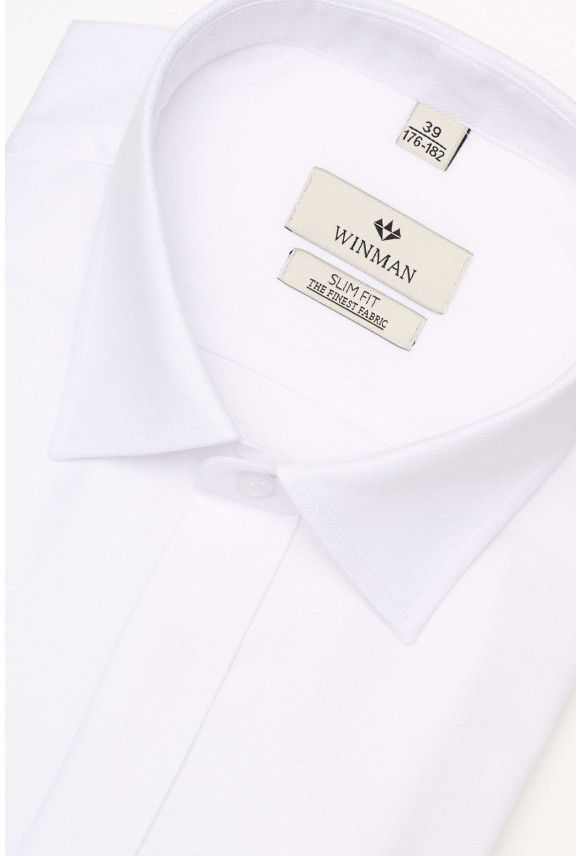 KOSZULA WINCASS 2739 SP SLIM FIT BIAŁA