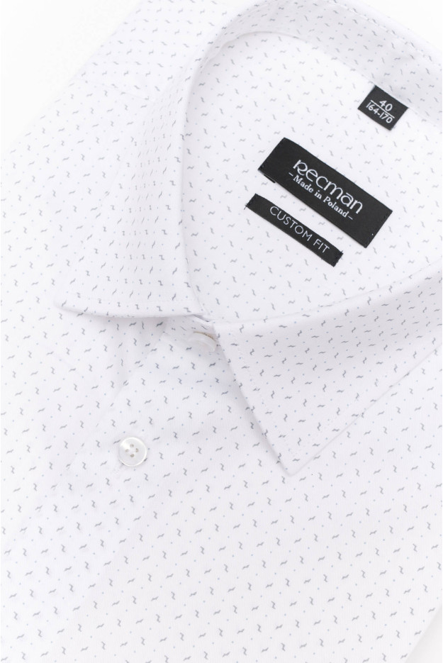 KOSZULA COLINE 3087T DŁUGI RĘKAW CUSTOM FIT BIAŁA