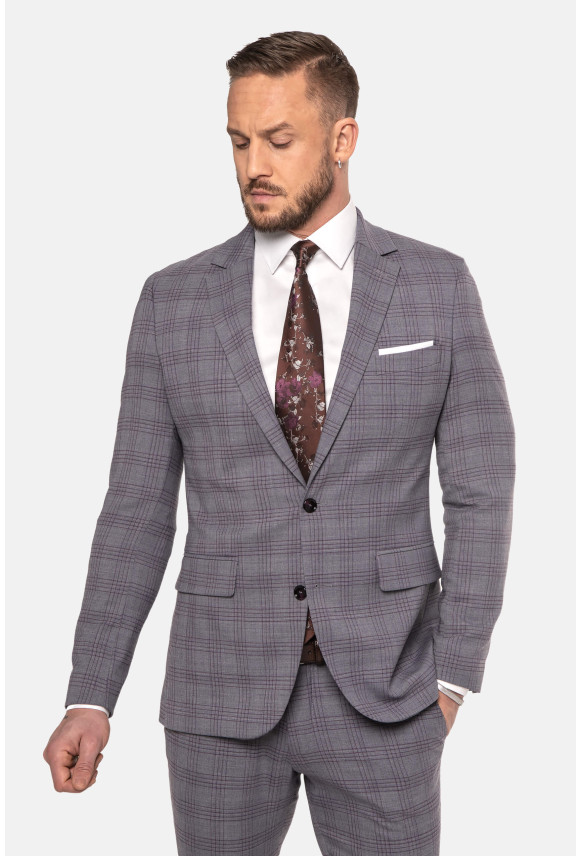 MARYNARKA HORIZON SZARA SLIM FIT