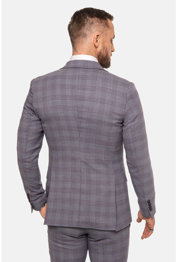 MARYNARKA HORIZON SZARA SLIM FIT
