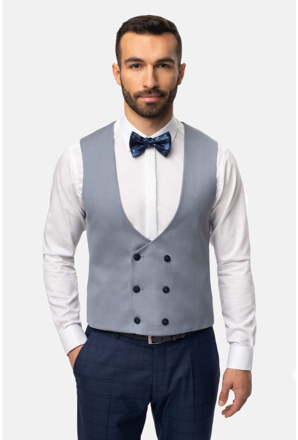 KAMIZELKA CAMBRE SLIM FIT SZARA