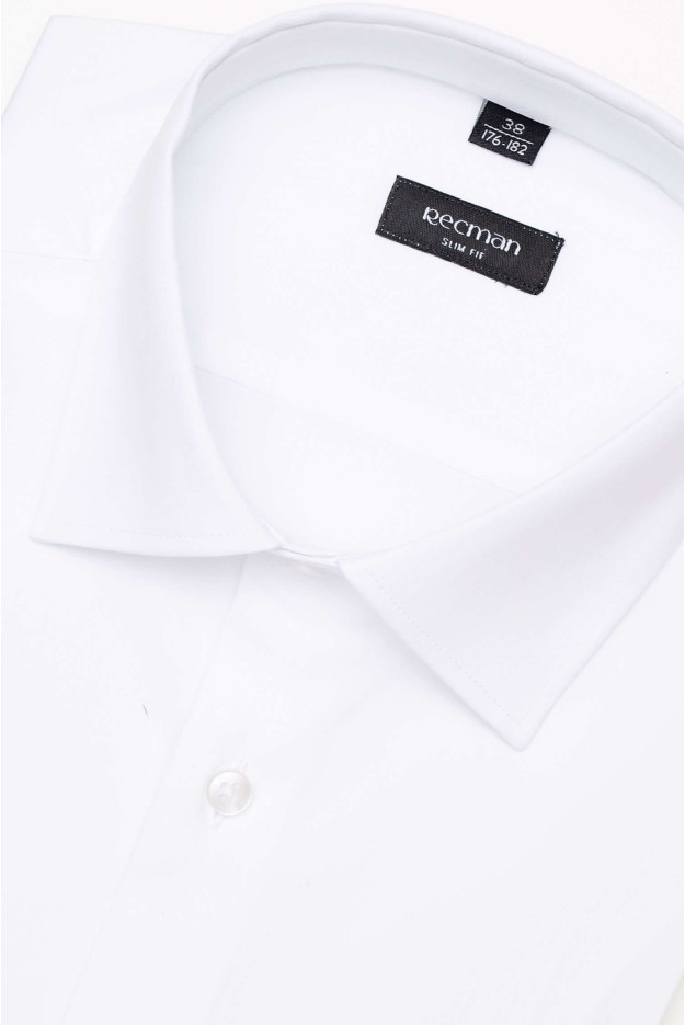 KOSZULA VERSONE 3097 DŁUGI RĘKAW SLIM FIT BIAŁA Z BAWEŁNĄ KOSZULA VERSONE 3097 DŁUGI RĘKAW SLIM FIT BIAŁA Z BAWEŁNĄ
