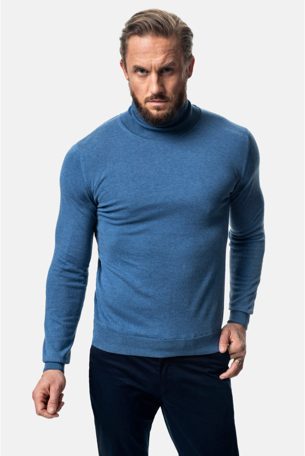 SWETER DENTON GOLF NIEBIESKI