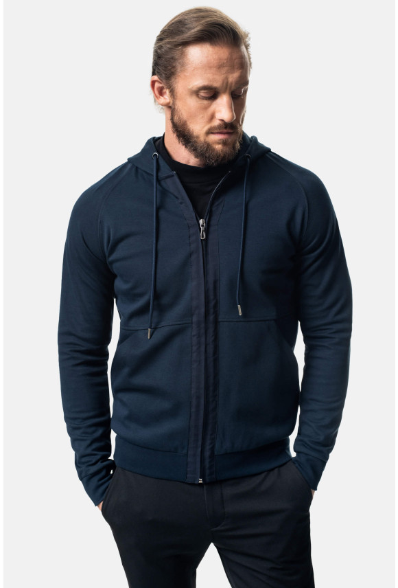 BLUZA TONGE ROZPINANY GRANATOWA