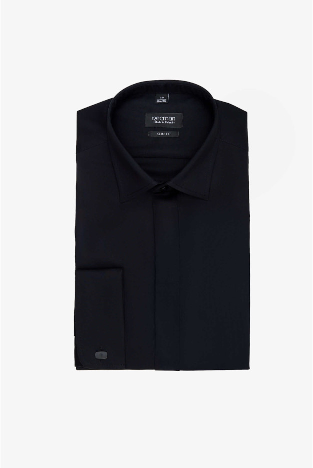 KOSZULA SAVERNE 3092 SP SLIM FIT CZARNA KOSZULA SAVERNE 3092 SP SLIM FIT CZARNA