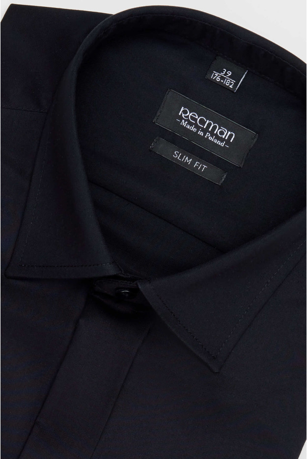 KOSZULA SAVERNE 3092 SP SLIM FIT CZARNA KOSZULA SAVERNE 3092 SP SLIM FIT CZARNA