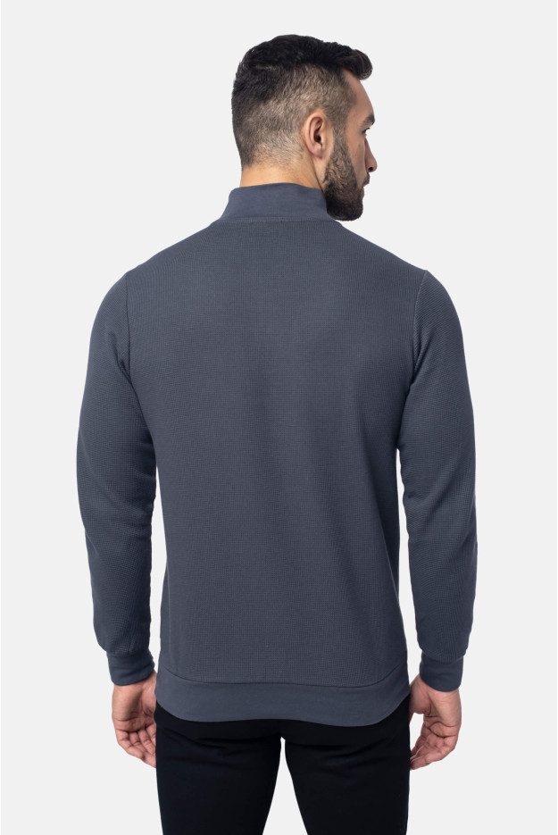 BLUZA FAVON TROYER GRAFITOWA Z BAWEŁNY BLUZA FAVON TROYER GRAFITOWA Z BAWEŁNY