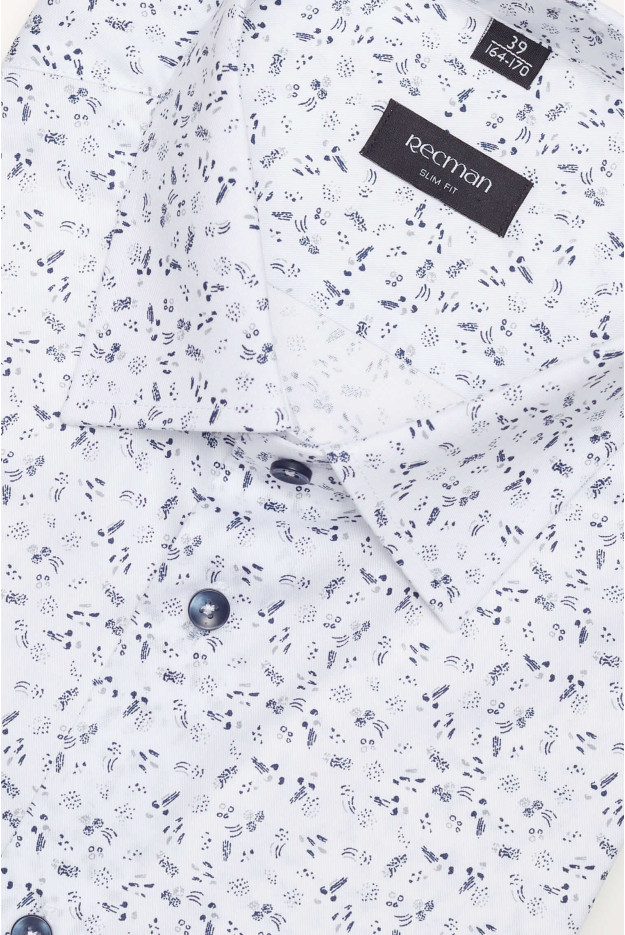 KOSZULA COLINE 3110T DŁUGI RĘKAW SLIM FIT BIAŁA
