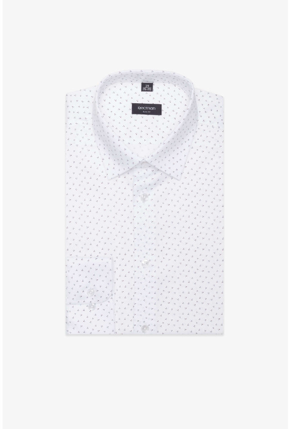 KOSZULA COLINE 3111T DŁUGI RĘKAW SLIM FIT BIAŁA