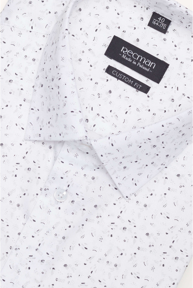 KOSZULA COLINE 3113T DŁUGI RĘKAW CUSTOM FIT BIAŁA