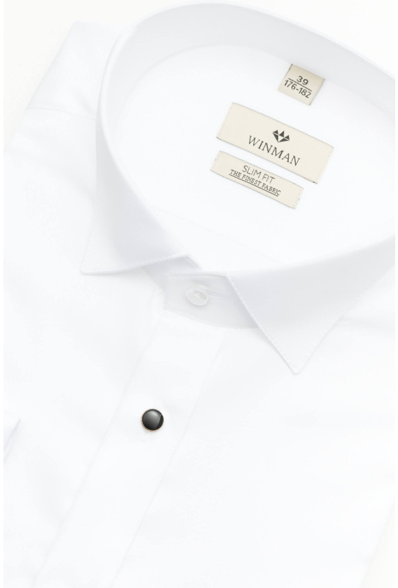 KOSZULA WINCASS 3737 SP SLIM FIT BIAŁA