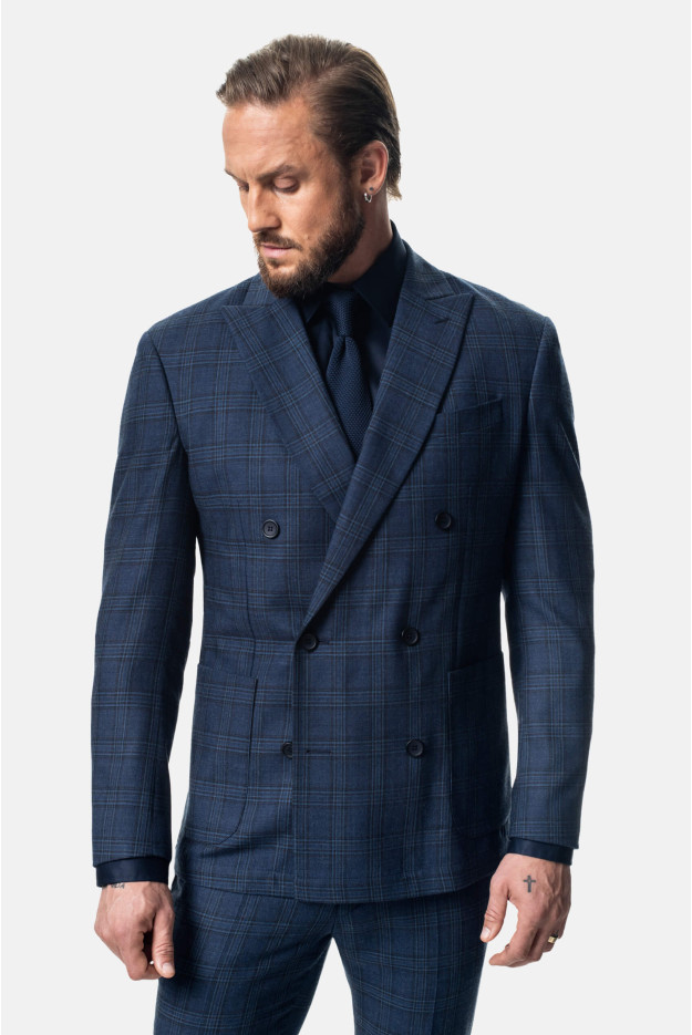 MARYNARKA DAWIN GRANATOWA SLIM FIT