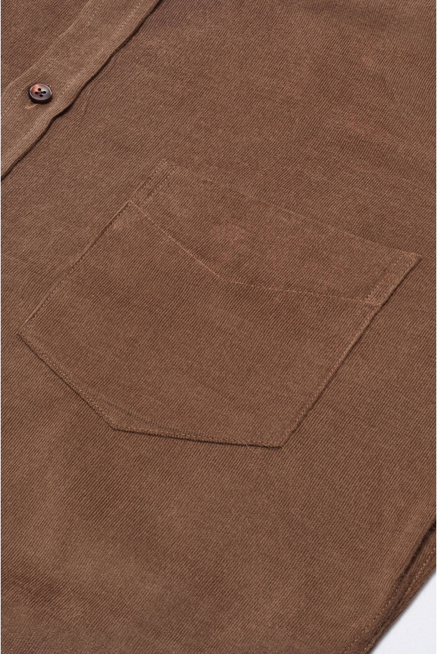 KOSZULA FORMENTO 3124 DŁUGI RĘKAW SLIM FIT BRĄZOWA