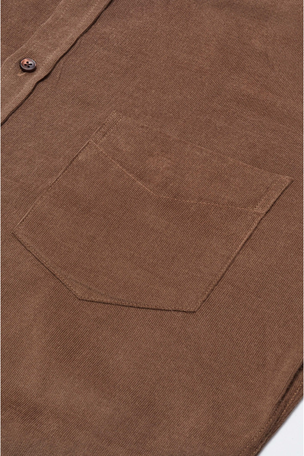 KOSZULA FORMENTO 3124 DŁUGI RĘKAW SLIM FIT BRĄZOWA