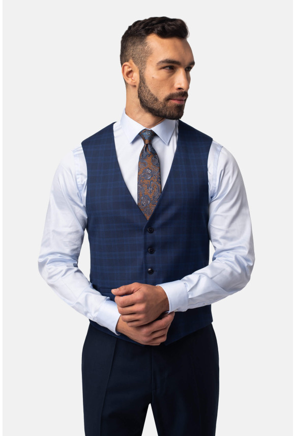 KAMIZELKA BOSCO SLIM FIT GRANATOWA
