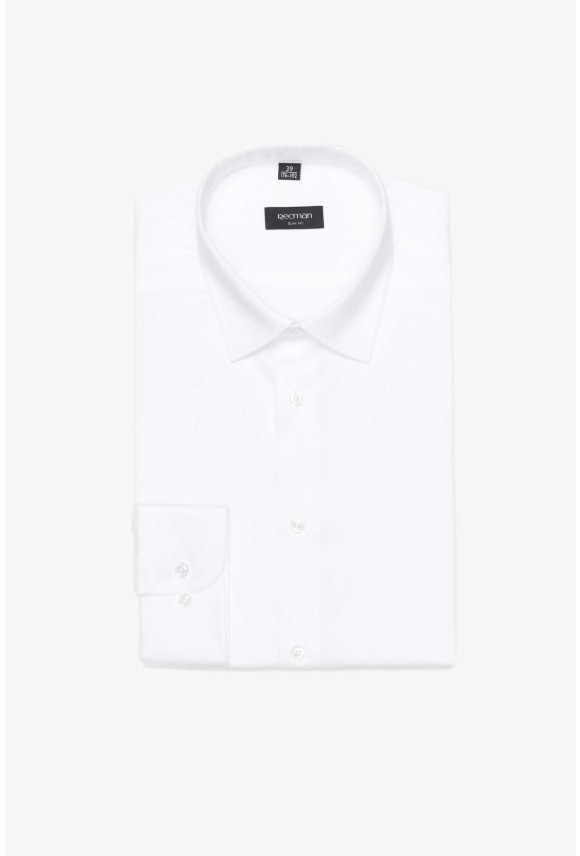 KOSZULA VERSONE 3146T DŁUGI RĘKAW SLIM FIT BIAŁA
