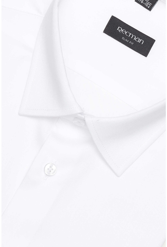 KOSZULA VERSONE 3146T DŁUGI RĘKAW SLIM FIT BIAŁA