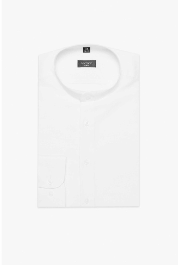 KOSZULA FORMENTO 3159D DŁUGI RĘKAW SLIM FIT BIAŁA