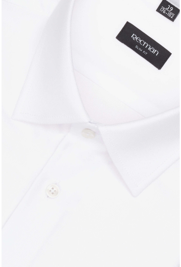 KOSZULA CORSINI 2739T DŁUGI RĘKAW SLIM FIT BIAŁA