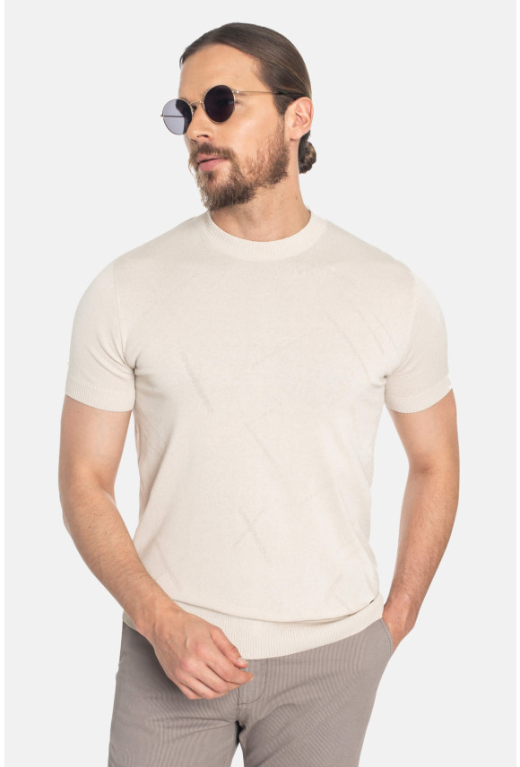T SHIRT COLES BEŻOWY