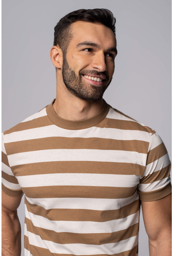 T SHIRT DRAW BEŻOWY