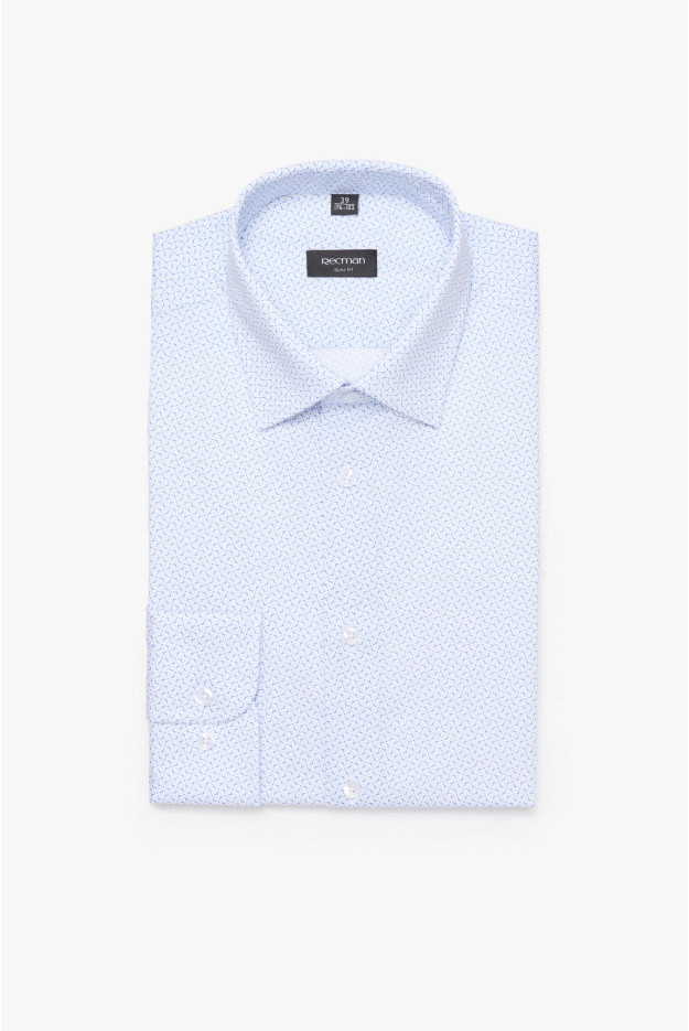 KOSZULA COLINE 3174T DŁUGI RĘKAW SLIM FIT BIAŁA