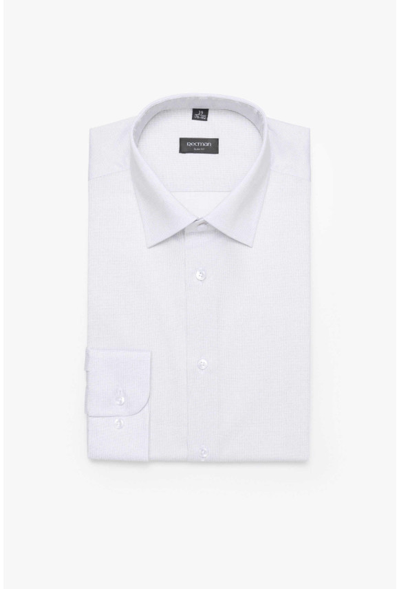 KOSZULA COLINE 3178T DŁUGI RĘKAW SLIM FIT SZARA