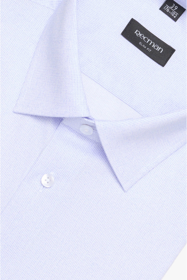 KOSZULA COLINE 3179T DŁUGI RĘKAW CUSTOM FIT BŁĘKITNA