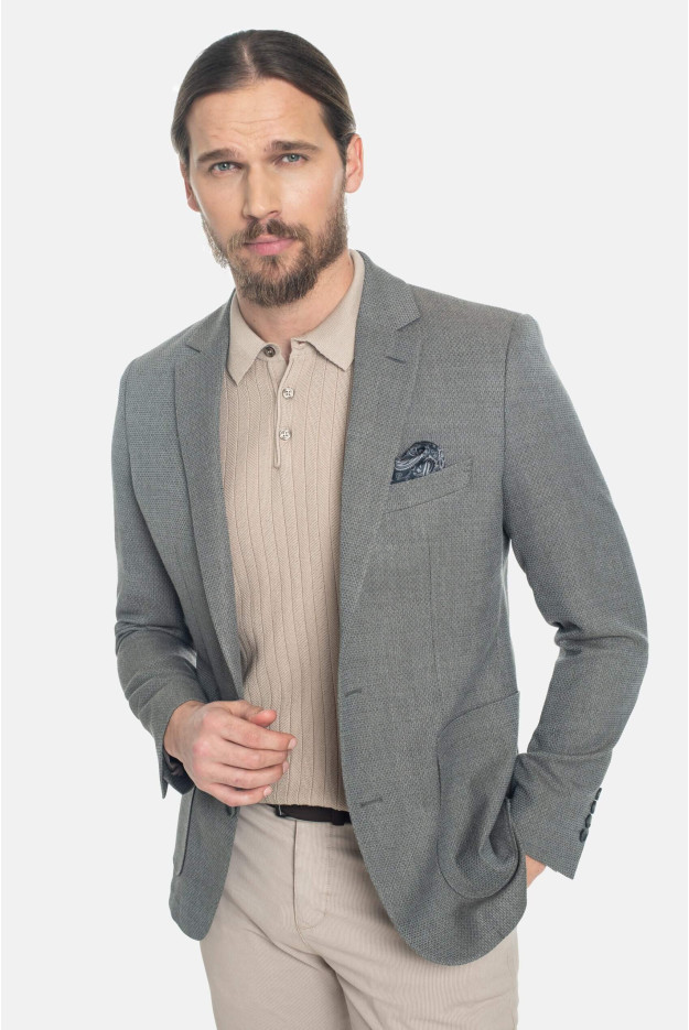 MARYNARKA LOMAS BRĄZOWA SLIM FIT