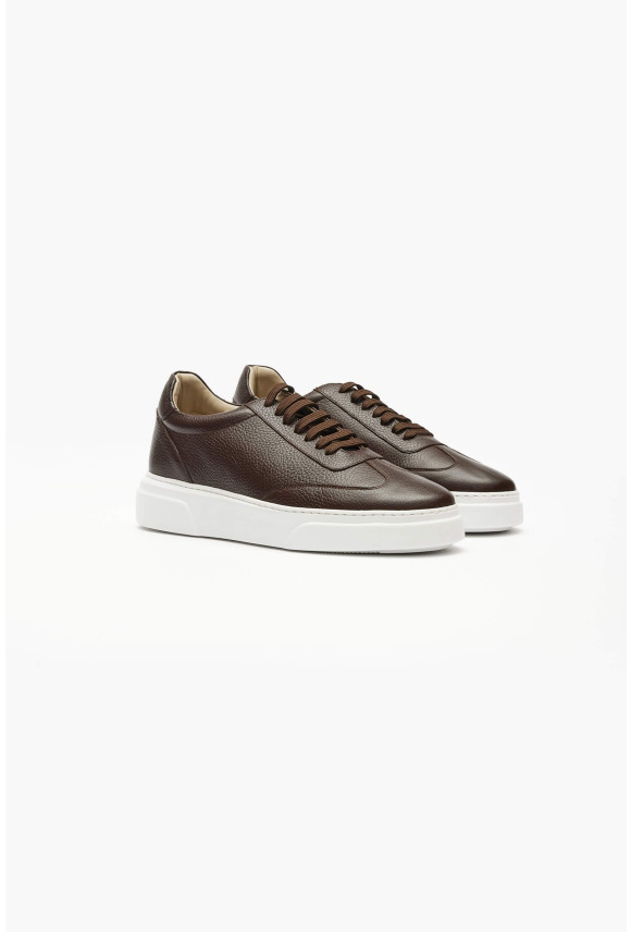 OBUWIE SNEAKERSY M1510 BRĄZOWE ZE SKÓRY NATURALNEJ