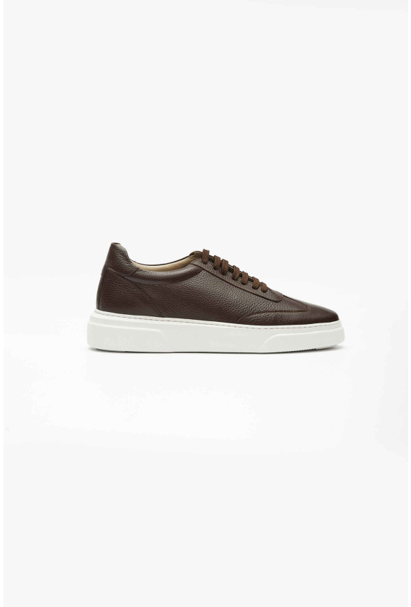 OBUWIE SNEAKERSY M1510 BRĄZOWE ZE SKÓRY NATURALNEJ